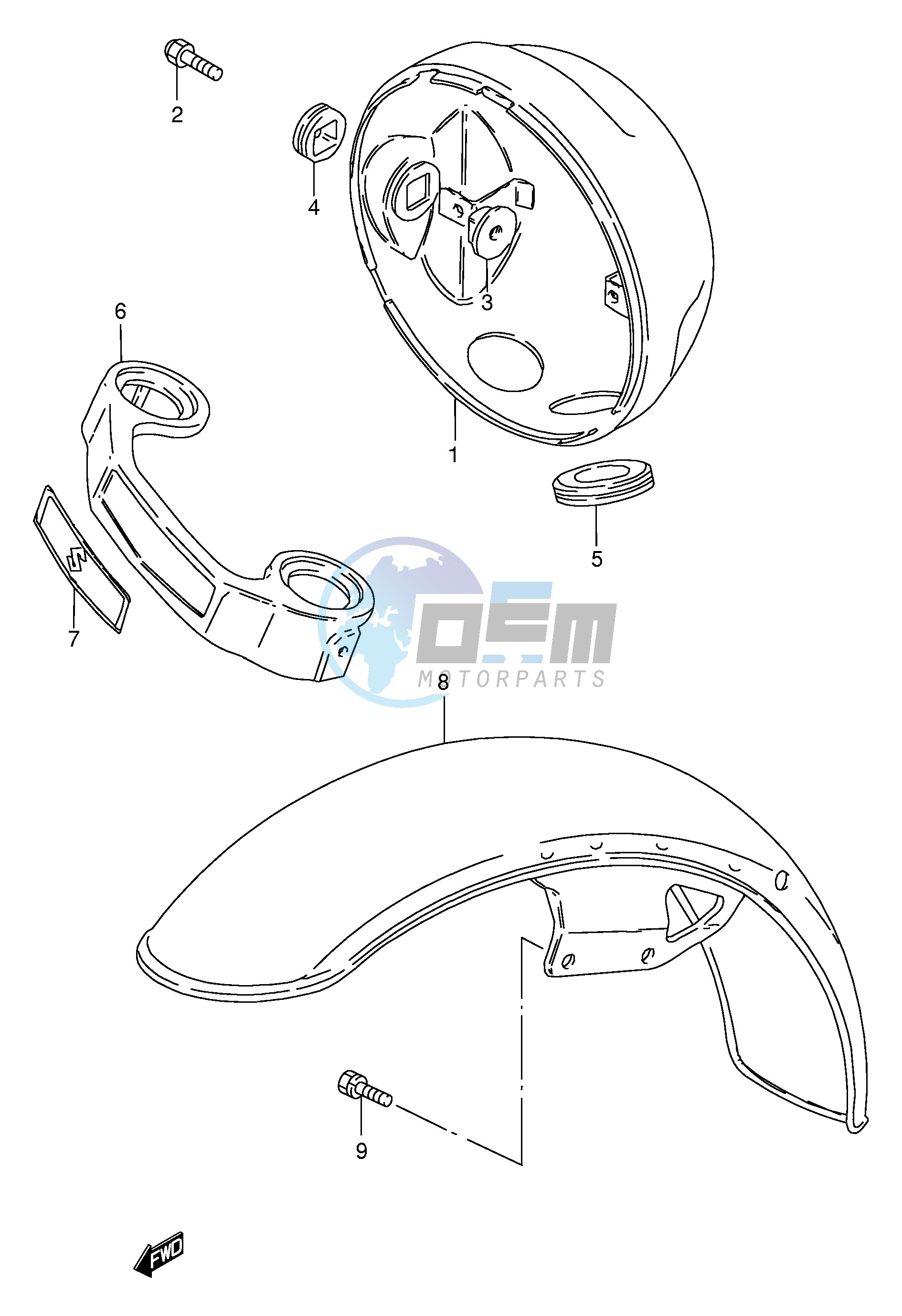 FRONT FENDER - HOUSING