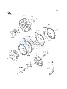 VN 900 D[VULCAN 900 CLASSIC LT] (6F-9F) D8F drawing CLUTCH