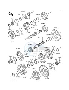 ZX 600 G [NINJA ZX-6R] (G1-G2) [NINJA ZX-6R] drawing TRANSMISSION