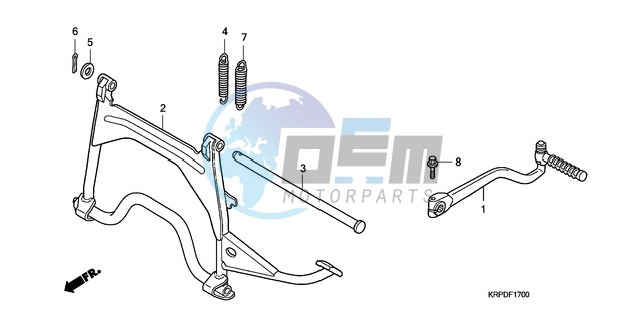KICK STARTER ARM/STAND
