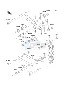 VN 800 E [VULCAN 800 DRIFTER] (E6F) E6F drawing SUSPENSION_SHOCK ABSORBER