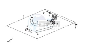 MAXSYM 600 I ABS EXECUTIVE SPORT L6 drawing AIRFILTER UNIT