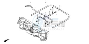 CB1100SF drawing THROTTLE BODY (TUBING)