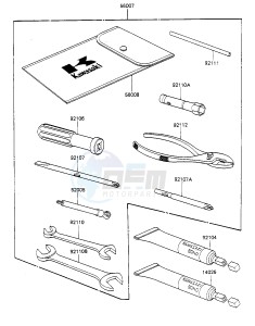 KZ 550 F [SPECTRE] (F1-F2) [SPECTRE] drawing OWNER TOOLS