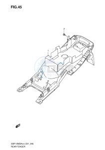 GSF-1250S ABS BANDIT EU drawing REAR FENDER