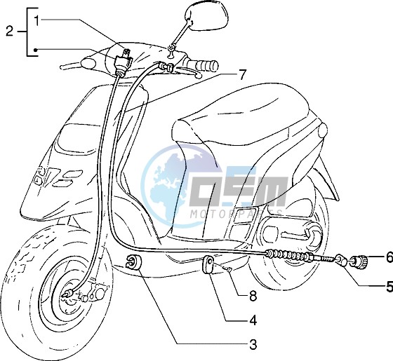 Transmissions-rear brake-speedometer (kms)