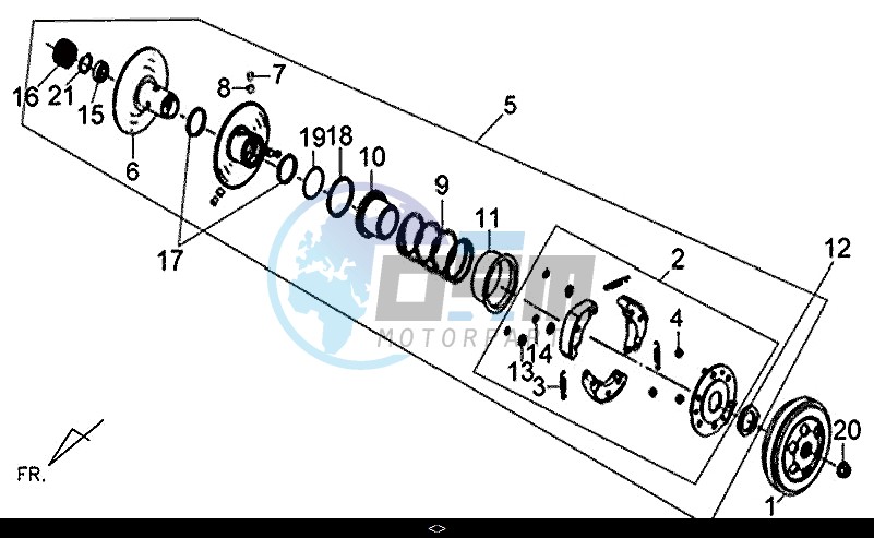 DRIVEN PULLEY ASSY