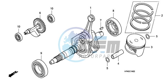 CRANK SHAFT/PISTON