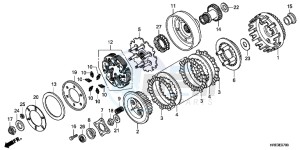 TRX500FED TRX500FE Europe Direct - (ED) drawing CLUTCH