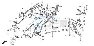 ST1300A drawing REAR FENDER