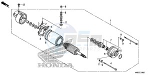 TRX500FPAE TRX500FPA Europe Direct - (ED) drawing STARTER MOTOR