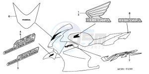 VFR800A9 France - (F / ABS CMF MME) drawing MARK (1)