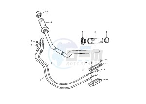 V-MAX 1200 drawing STEERING HANDLE -CABLE