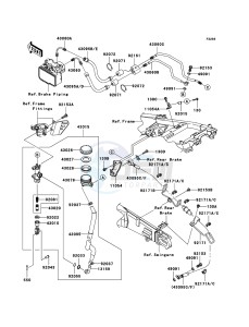 ZZR1400_ABS ZX1400D8F FR GB XX (EU ME A(FRICA) drawing Rear Master Cylinder