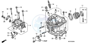 CRF450X9 U drawing CYLINDER HEAD