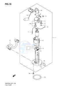 GSR750 ABS EU drawing FUEL PUMP