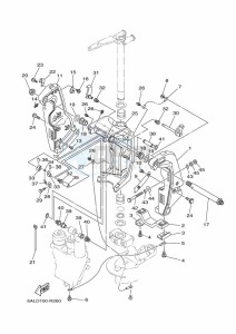 F250HETX drawing FRONT-FAIRING-BRACKET