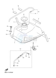 YFM90R YFM09RYXH (BD36) drawing FUEL TANK