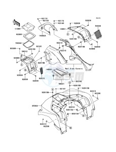 BRUTE FORCE 750 4x4i EPS KVF750HEF EU drawing Front Fender(s)