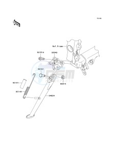 ZX636 C [NINJA ZX-6R] (C6F) C6F drawing STAND-- S- -