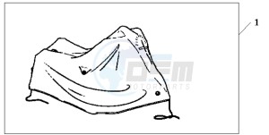 VT750CA drawing BODY COVER