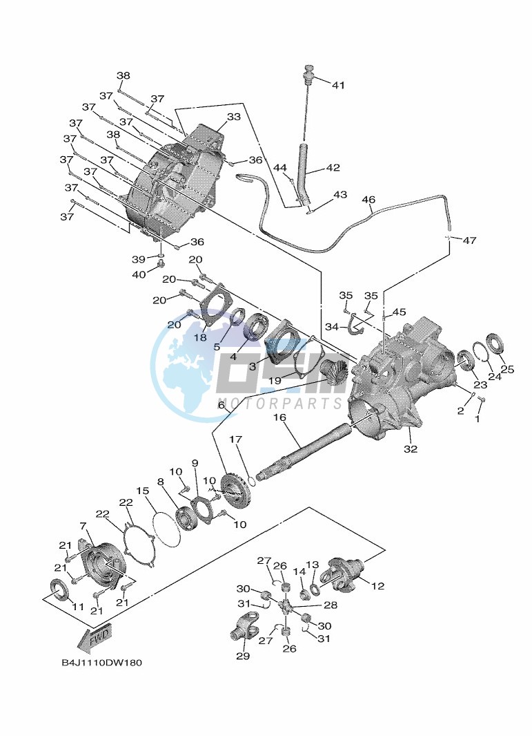 MIDDLE DRIVE GEAR