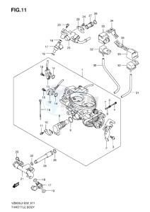 VZ800 drawing THROTTLE BODY