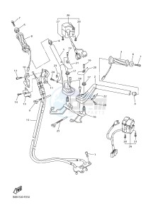 FJR1300A FJR1300-A FJR1300A ABS (B88C) drawing STEERING HANDLE & CABLE