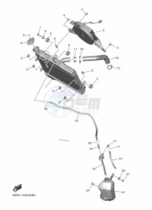 YZF690 YZF-R7 (BEBA) drawing RADIATOR & HOSE