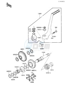 KL 600 B [KL600] (B1-B2) [KL600] drawing KICKSTARTER MECHANISM