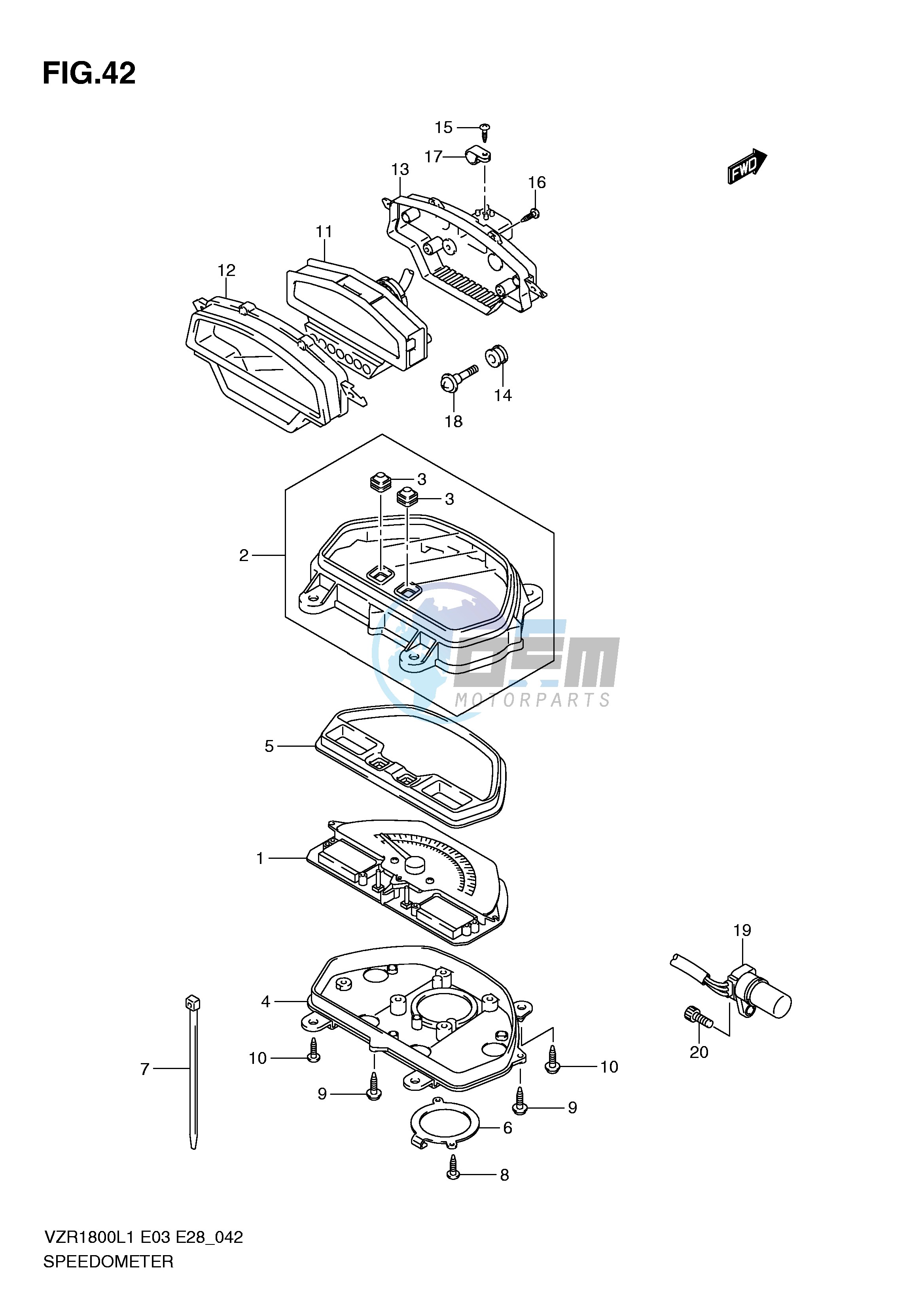 SPEEDOMETER (VZR1800L1 E28)