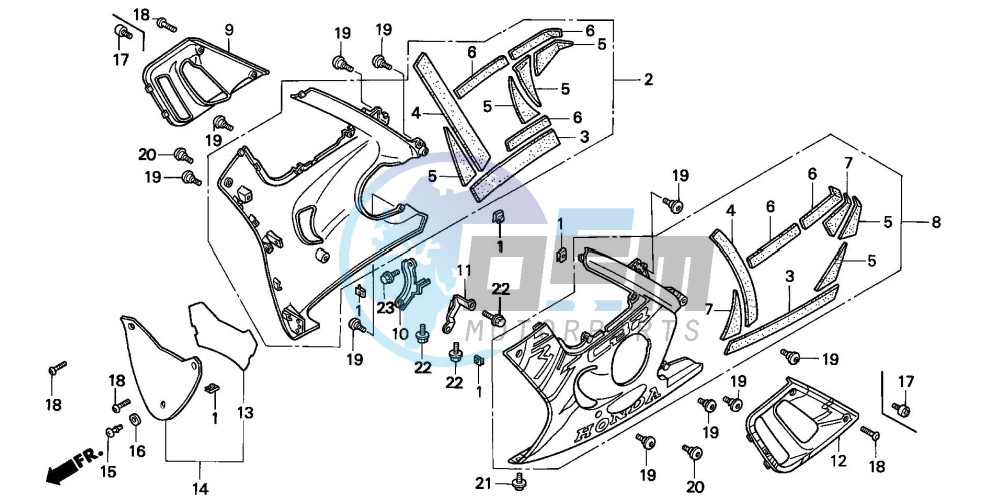 LOWER COWL (CBR600FS/3S/T/3T/SET)