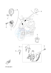 NS50 AEROX (1PH3 1PH3 1PH3) drawing ELECTRICAL 1