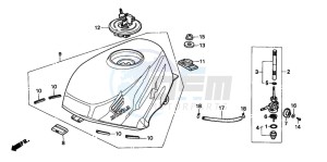 NSR50R drawing FUEL TANK