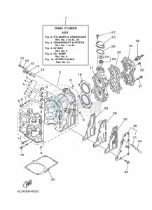 25NMHL drawing CYLINDER--CRANKCASE