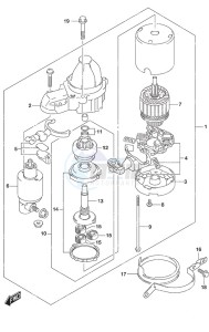 DF 150AS drawing Starting Motor