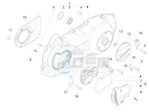 GTV 300 SEI GIORNI IE E4 ABS (APAC) drawing Crankcase cover - Crankcase cooling