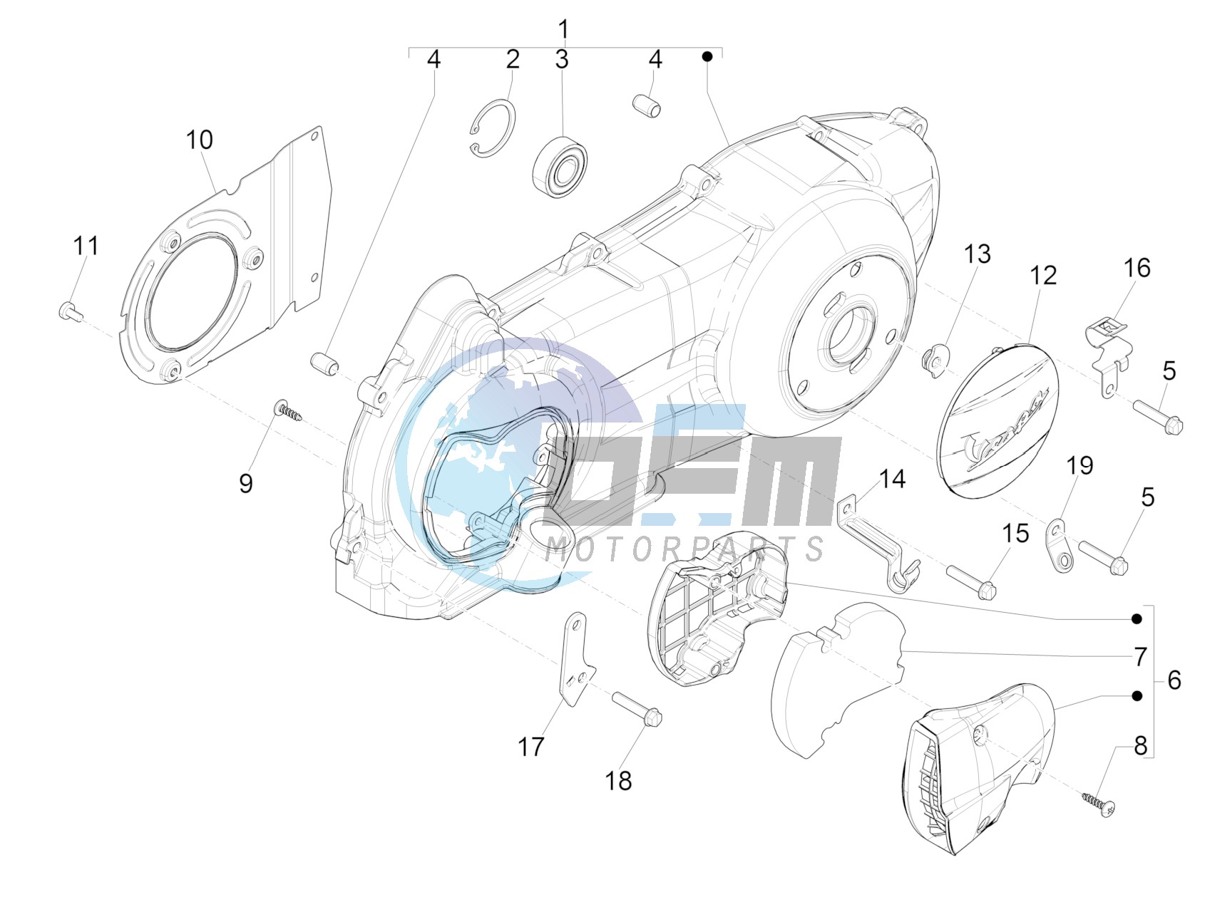 Crankcase cover - Crankcase cooling