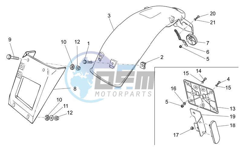 Rear body - Mudguard