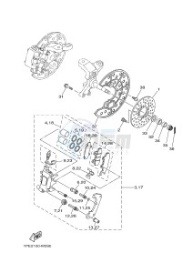 YFM700R YFM70RSBG RAPTOR 700R (2LS7) drawing FRONT BRAKE CALIPER