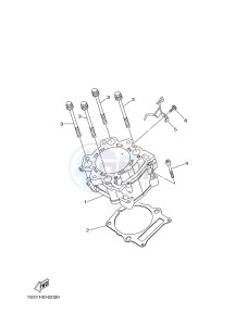 YFM700R YFM70RSSH RAPTOR 700R SE2 (B469) drawing CYLINDER