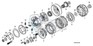 TRX420FE9 Australia - (U / 4WD) drawing CLUTCH