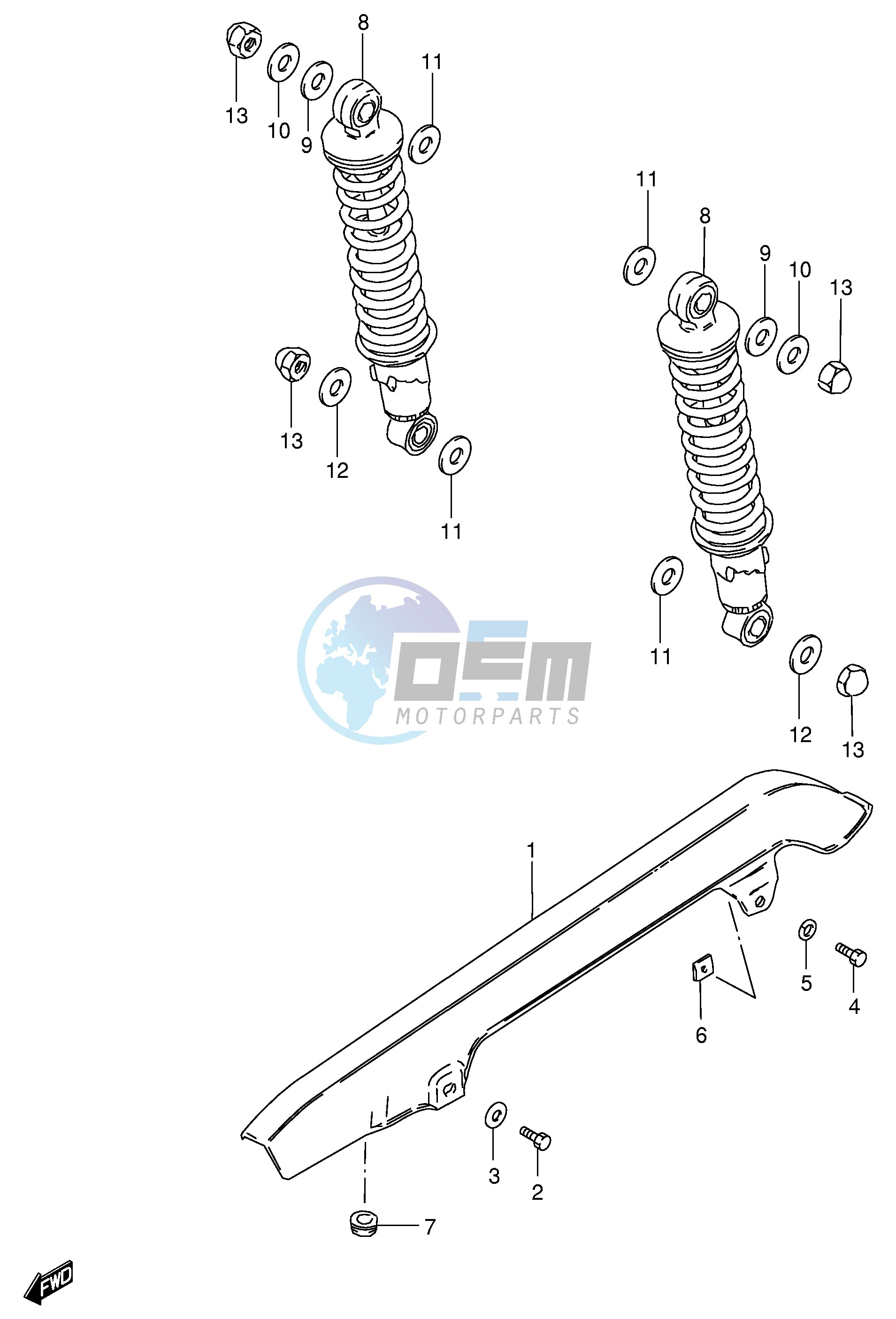 CHAIN CASE - SHOCK ABSORBER