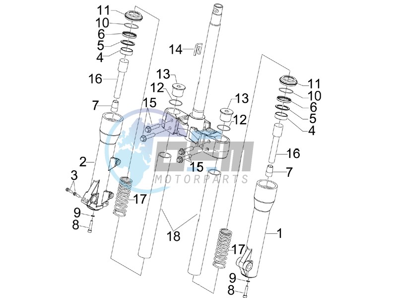 Fork components (Kayaba)