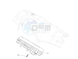 SPRINT 50 4T-3V E4 (EMEA) drawing Meter combination - Cruscotto