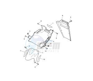 YQ AEROX 50 drawing FENDER