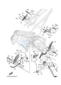 MT-09 SP MTN890D (BAM1) drawing STAND & FOOTREST