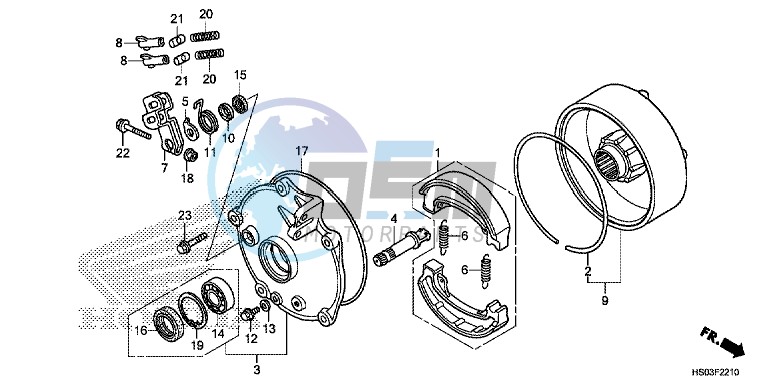 REAR BRAKE DRUM