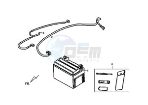 X'PRO 50 (45 KM/H) (AE05W4-EU) (L4-M1) drawing BATTERY - TOOL BOX / X'PRO 50 (45 KM/H) (AE05W4-EU) (L4-M1)