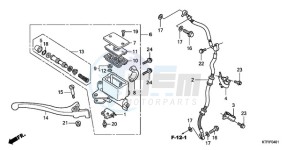 SH1259 Europe Direct - (ED) drawing FR. BRAKE MASTER CYLINDER (SH1259/1509)